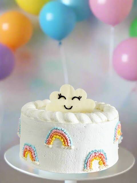 1 kg Rainbow Theme Cake